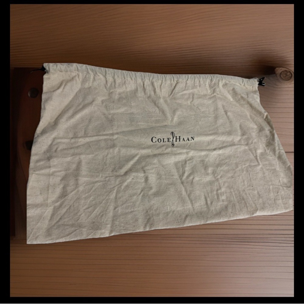 Cole Haan Dust Bag‎ Unisex OS Cream Cotton Drawstring Storage Travel 21x15